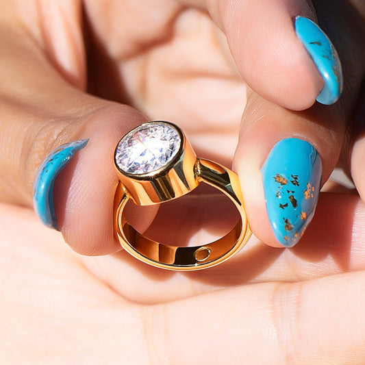 Sparkle Luna Ring